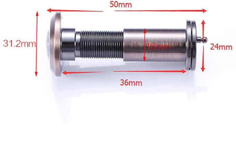 eye berry Zinc, Brass Wide Angle Door Viewer(220 degree)