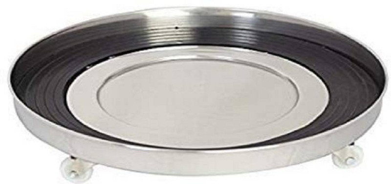 Epraiser High Quality Stainless Steel Cylinder Cut Trolley Gas Cylinder Trolley(Silver)