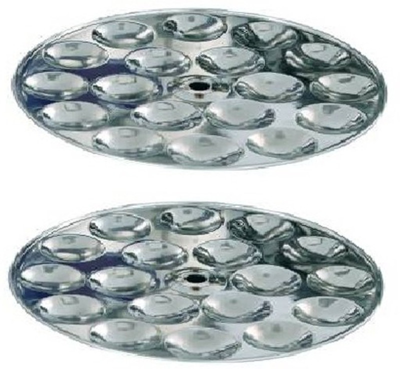 sahajavi Stainless Steel 2 Plates Mini Idly Plates Standard Idli Maker(2 Plates , 36 Idlis )