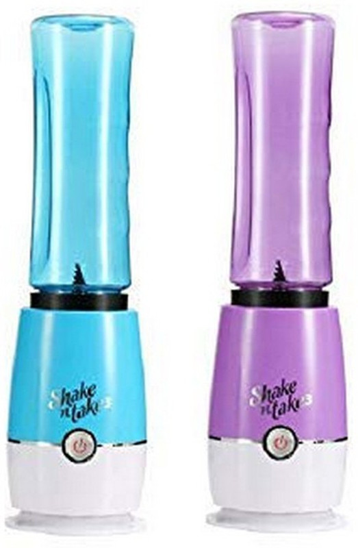 MISHREE 2 ME-8 200 Juicer Mixer Grinder(Purple , Sky Blue, 2 Jars)