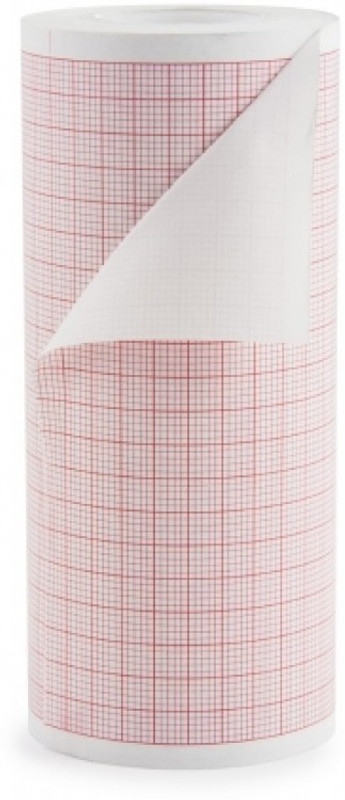 meditech BPL ECG ROLL PAPER 50mm X 20 mtr Thermal Paper(Set of 5, WHITE RED)