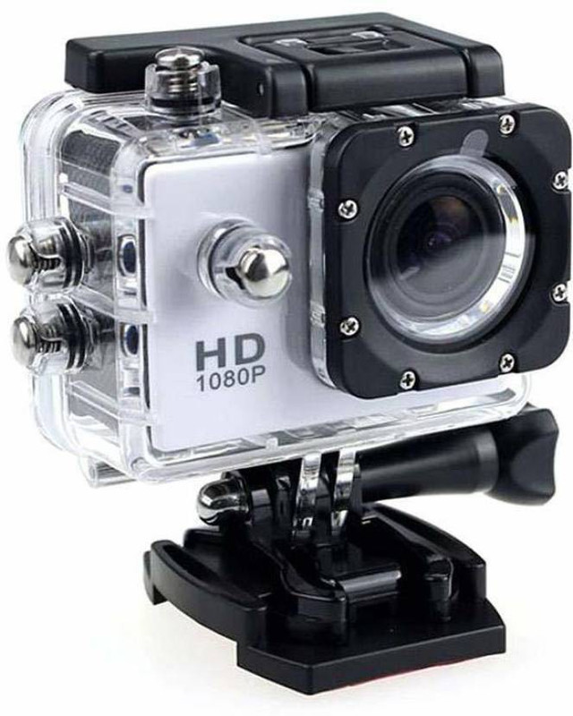 BIRATTY 1080P Full HD Water Resistant Sports Sports and Action Camera(Black, 12 MP)
