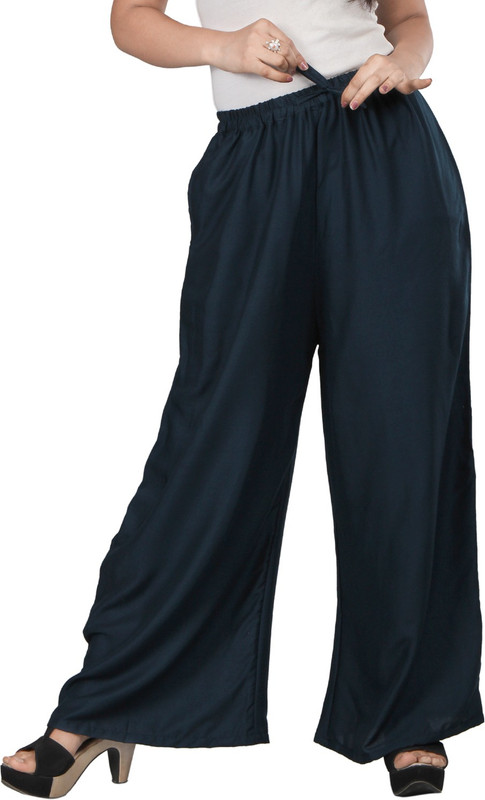rizanas apperals Flared Women Dark Blue Trousers