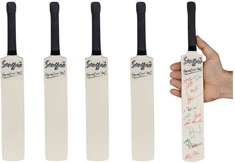 sangpro Signature (Miniature) Bat Pack of 05 pcs Poplar Willow Cricket  Bat(0.150 kg)