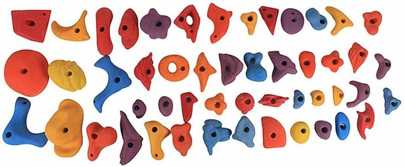 adventure store Climbing Hold pack of 36 Multicolour Climbing Hold