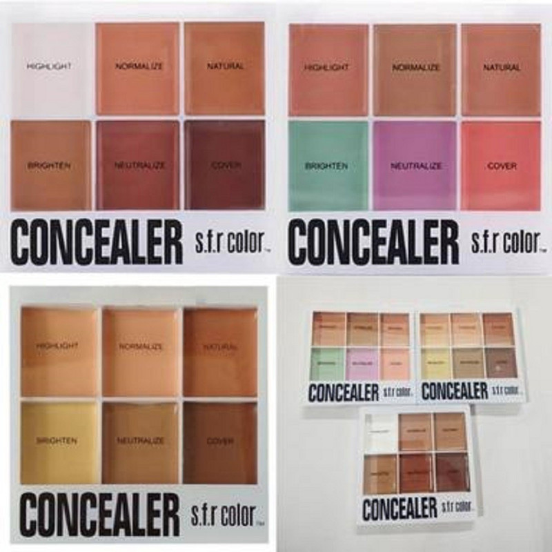 sfrcolor 6in1 concealer palette ( all 3) color correctot Concealer(multicolor, 18 g)