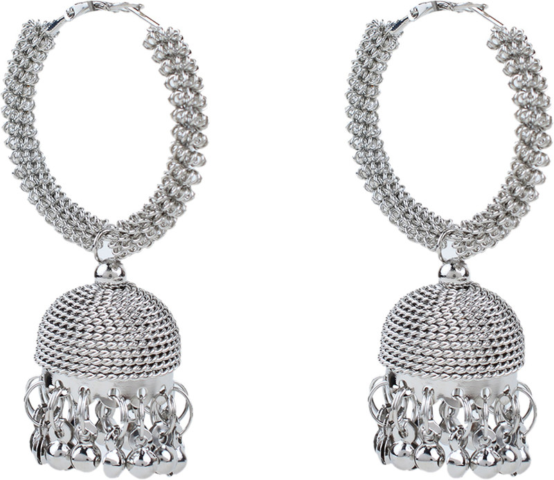 fashion bhandar FB-JHMKI-001 Agate German Silver Jhumki Earring