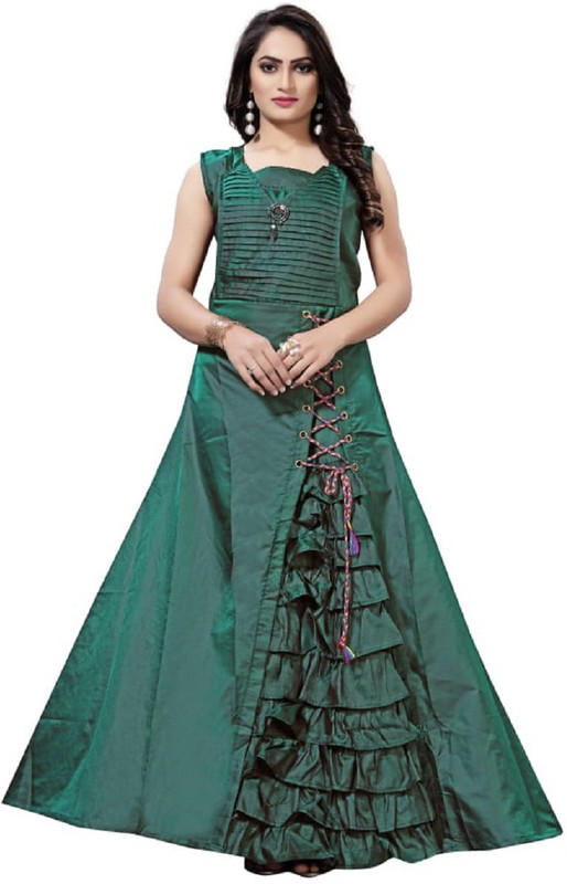 sat creation Anarkali Gown(Purple)