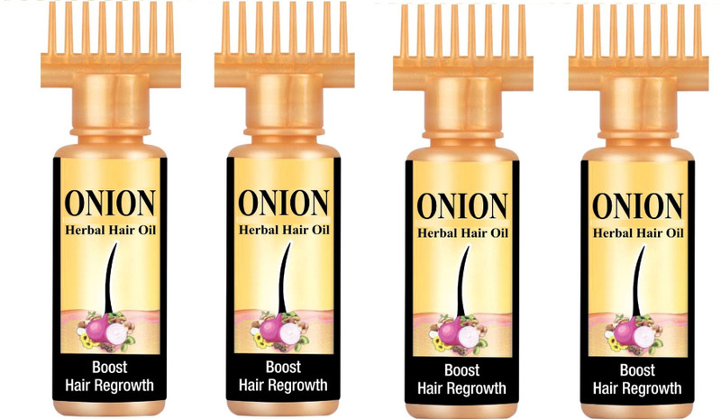 onion Makhaii Herbal Ayurvedic Natural Organic Oil with Pure Essential Oils Hair Growth Hair Oil (100 ml)pack of 4 Hair Oil(100 ml)