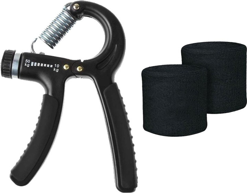 DCS Pro Sports & Fitness Adjustable Hand Grip & Wrist Band Fitness Accessory Kit Kit