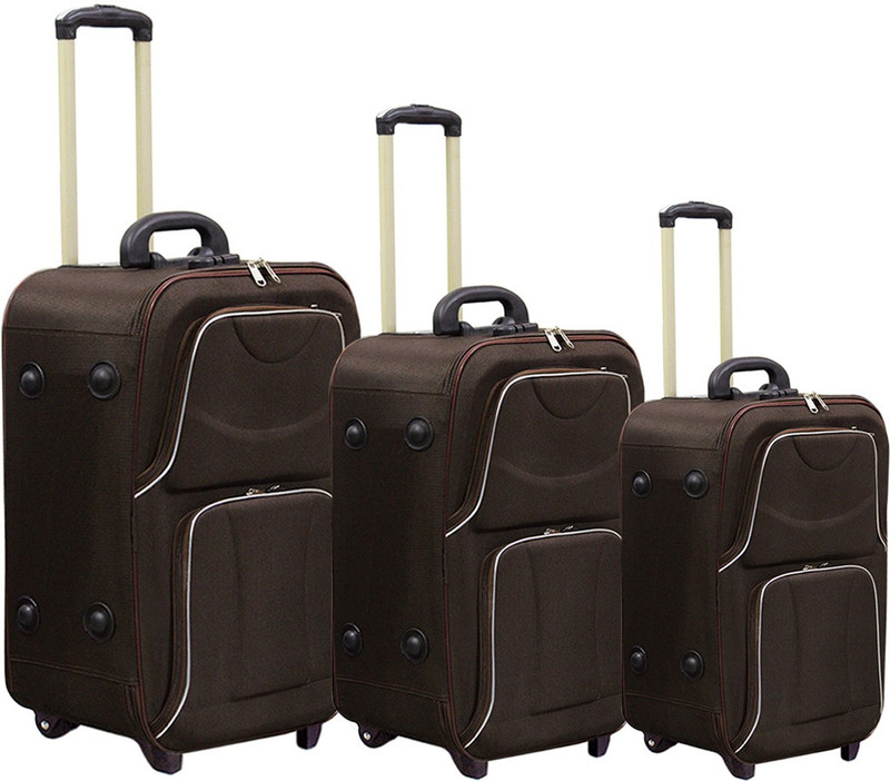 Mofaro Suitcase, Cabin Suitcase, Check-in Suitcase Combo(Brown)