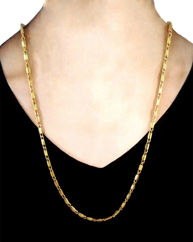 manohar Rold Gold Gold Plated Chain for Men and Women (size-21 inch) (MG331) Gold-plated Plated Brass Chain