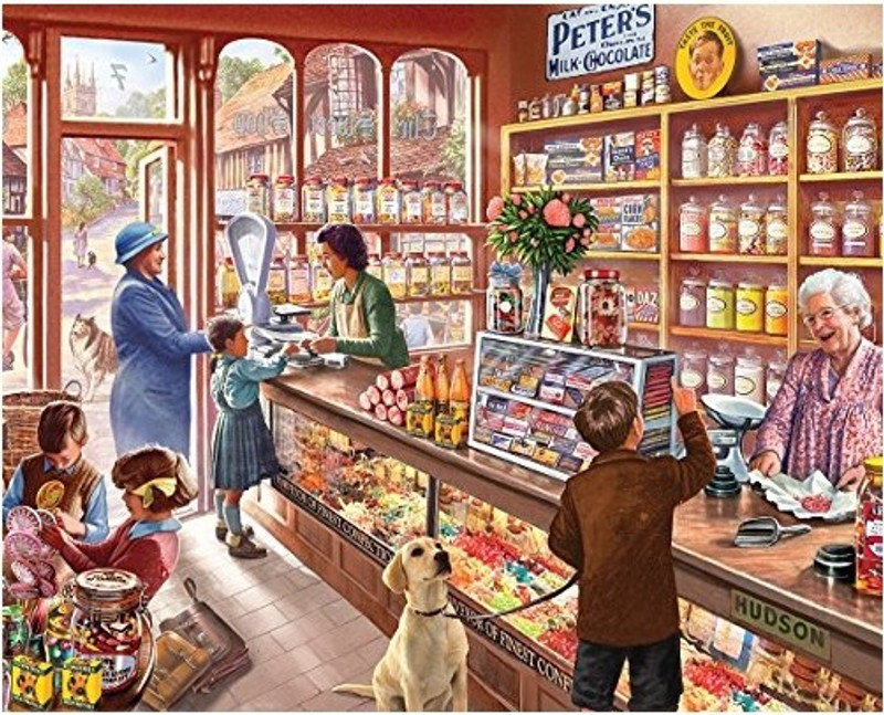 White Mountain Puzzles Old Candy Shop, 1000Piece Jigsaw Puzzle(1 Pieces)