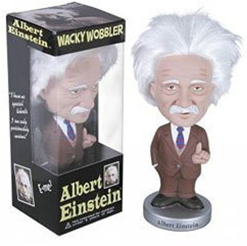 Funko Albert Einstein Wobbler with Real Hair Retired from 2003(Multicolor)