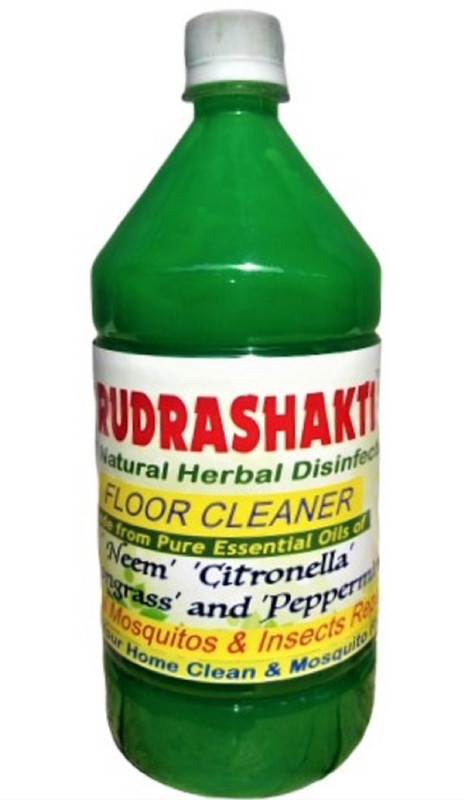 rudrashakti Natural Herbal Disinfectant Floor Cleaner mix fragrance citronella lemongrass(2 L, Pack of 2)