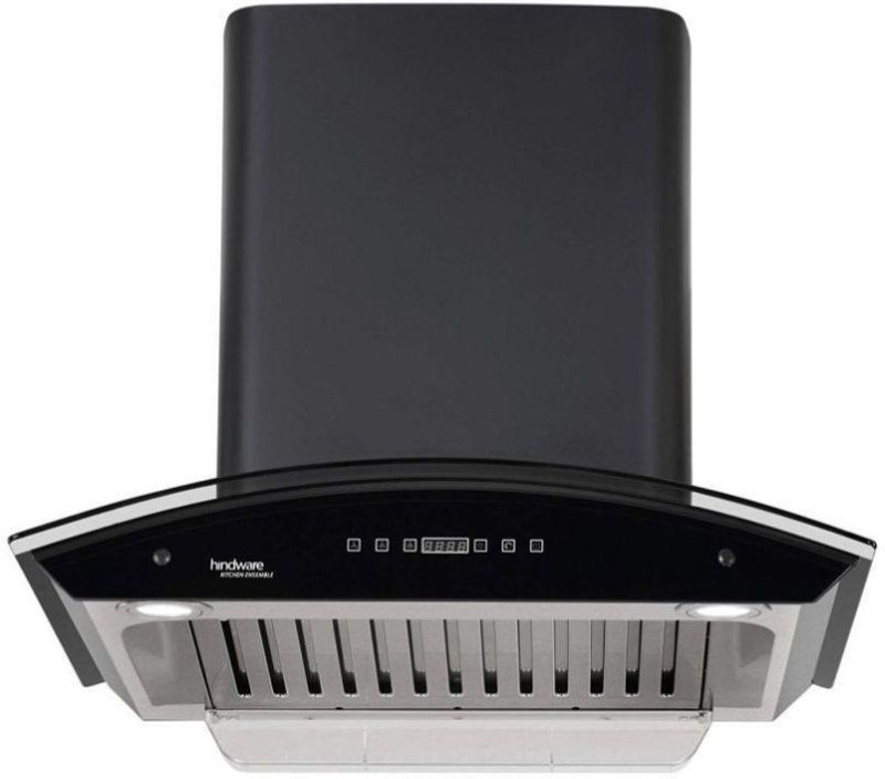 Hindware CLEO HAC BLK 60 CHIMNEY Auto Clean Wall Mounted Chimney(BLACK 1200 CMH)