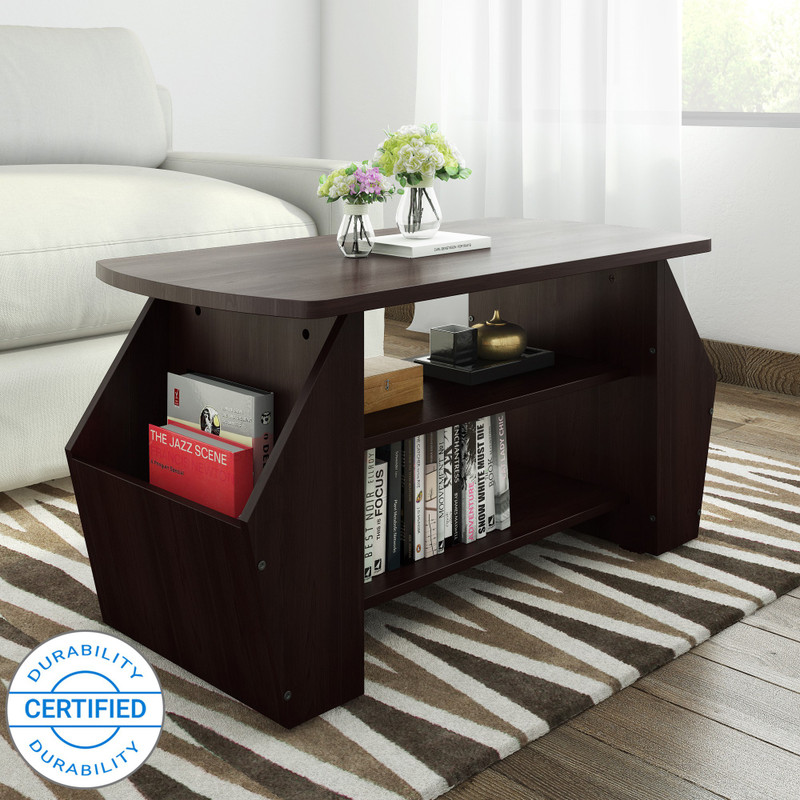 Valtos Engineered Wood Coffee Table(Finish Color - Wenge)