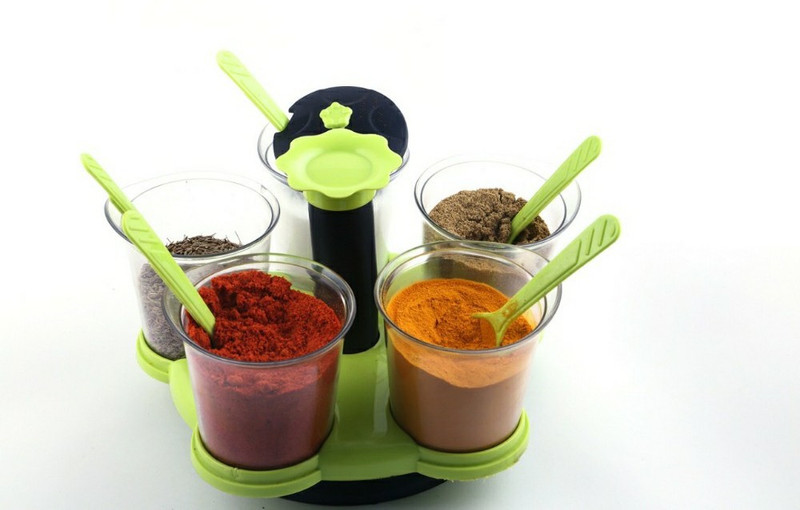 network dining set - 5 pcs  - 200 ml Plastic Spice Container(Multicolor)
