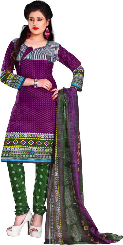 shrisha boutique Cotton Checkered Salwar Suit Material(Unstitched)