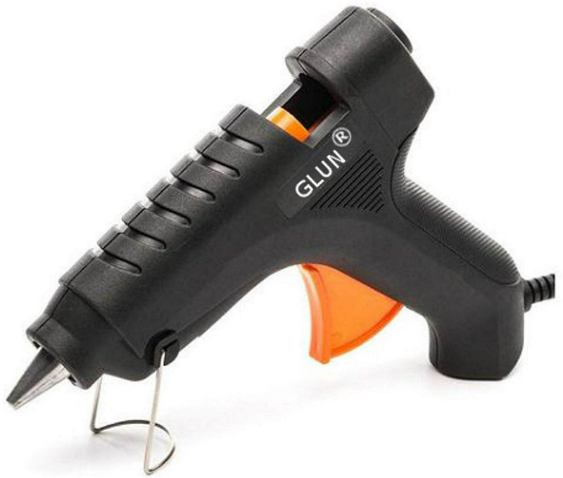 glun iwill Glun 40W glue gun with 5 glue stick (Without Stopper) (Black) Standard Temperature Corded Glue Gun(11 mm)