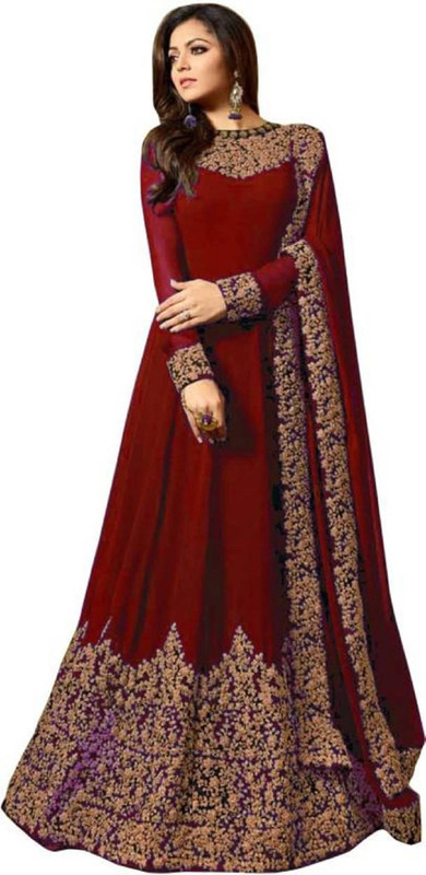 jecpina Anarkali Gown(Red)
