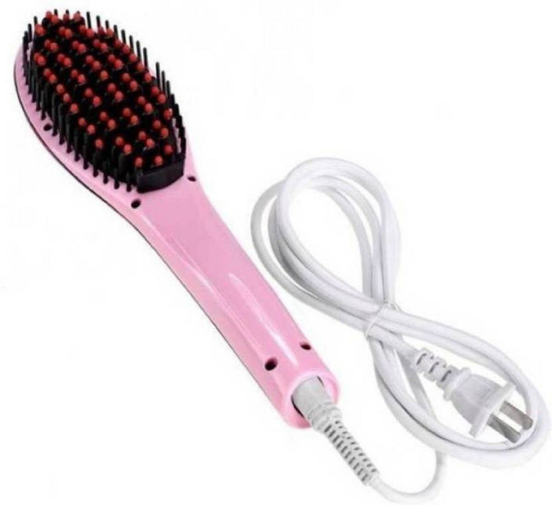 hemiza Beautifully Smooth Orignal Ceramic Hair Straightener Brush with Temperature Control Hair Styling Fast Hair Straightener Hair Styling (multi colour) Hair Styler(Multicolor)