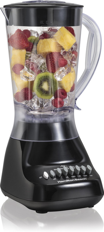 Hamilton Beach 3375WU8OOWGN Smoothie 10 Speed Blender | Model# 50167 500 Juicer Mixer Grinder(Black, 1 Jar)