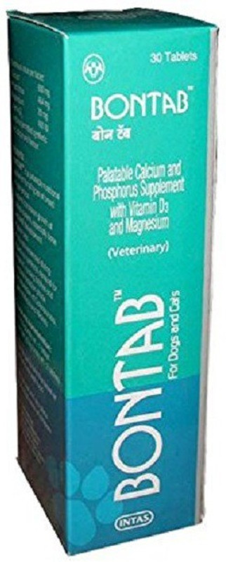 intas Bontab Chewy 30 Tablets Suitable - Dogs and cats Pet Health Supplements(30 Pieces)
