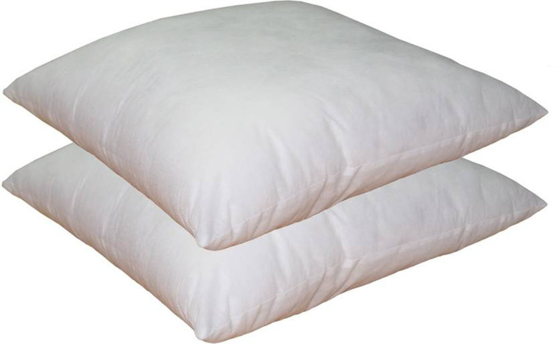 venton Microfibre Plain Chair Cushion Pack of 2(White)