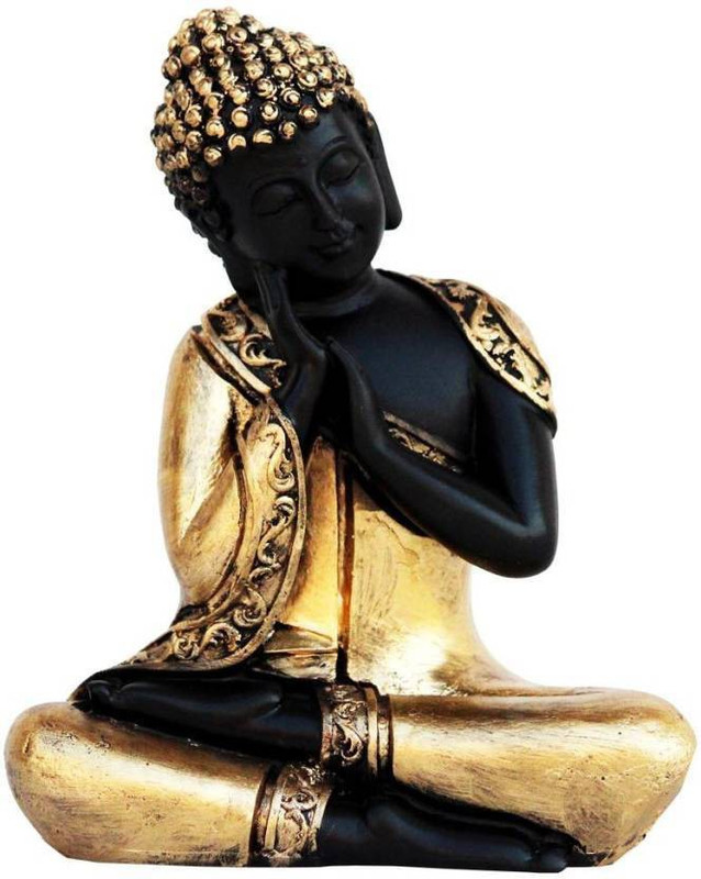 kamakshi art kama102 Decorative Showpiece  -  17 cm(Brass, Gold, Black)