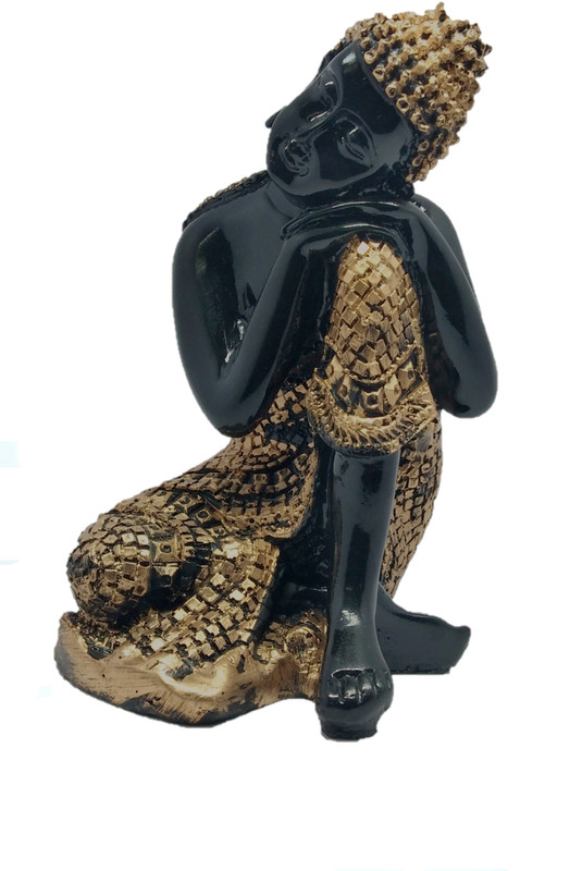 omadhya Lord Buddha Sitting Statue 19 X 10 Decorative Showpiece  -  19 cm(Marble)