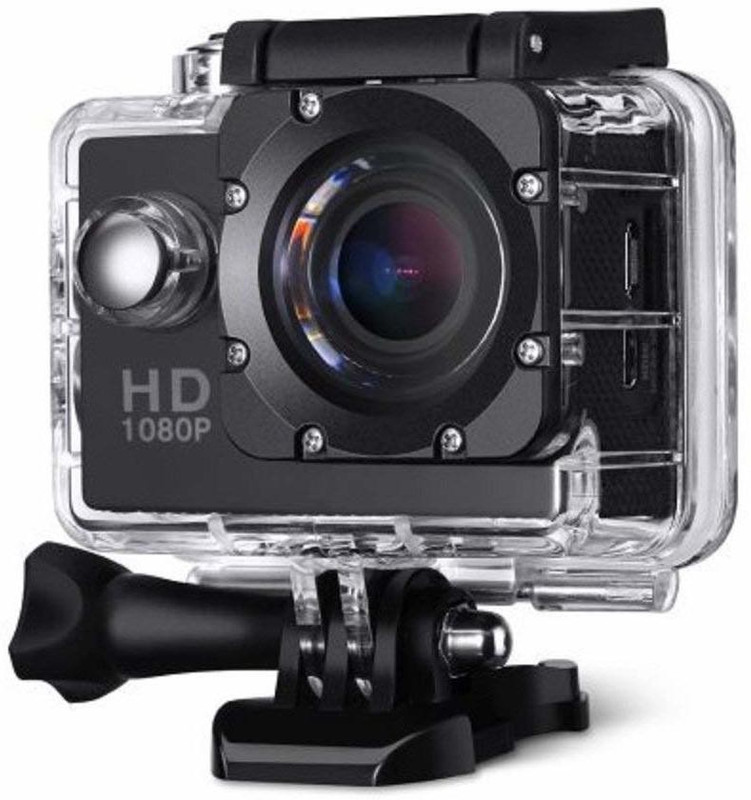 little monkey ACTION SHOT 1080P Action Full HD Waterproof Underwater Camera Sports and Action Camera(Multicolor, 14 MP)