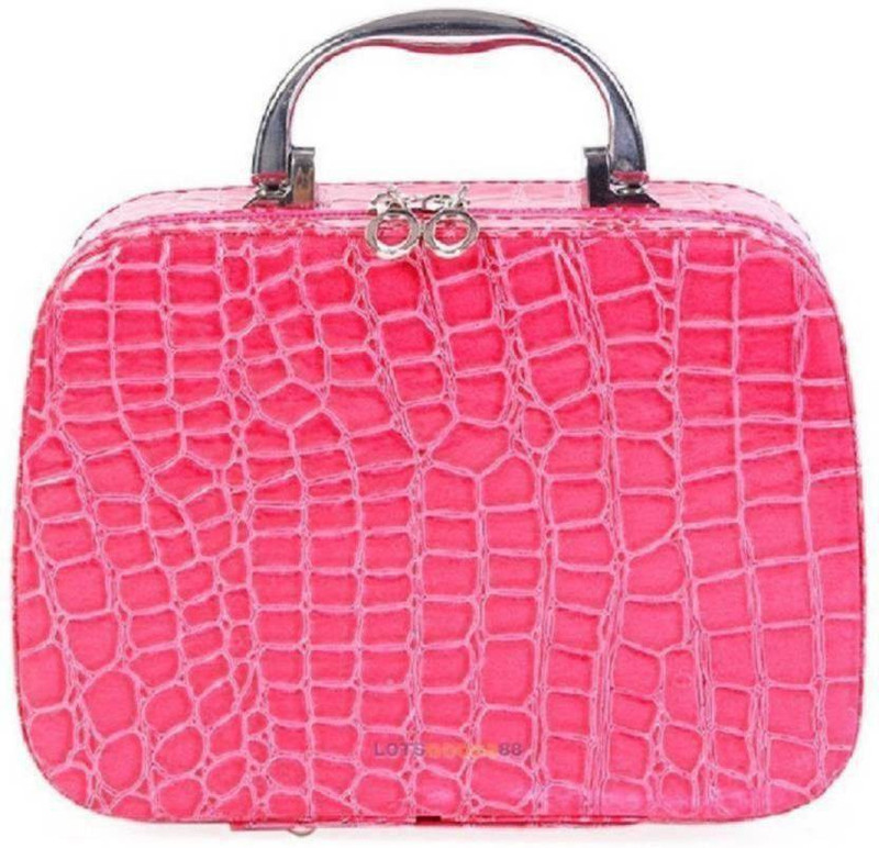 niknats cosmatics bag and storage bag and also jewelry 0 Vanity Box(Pink)