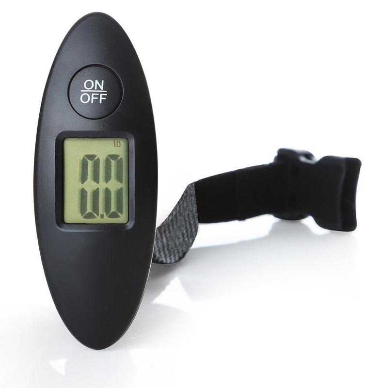GOCART Digital Luggage Pocket Scale 40kg Portable Hanging Weight Fishing Weight Scale , with Tare, Back-lit LED Display for Kitchen, Home Weighing Scale(Black)