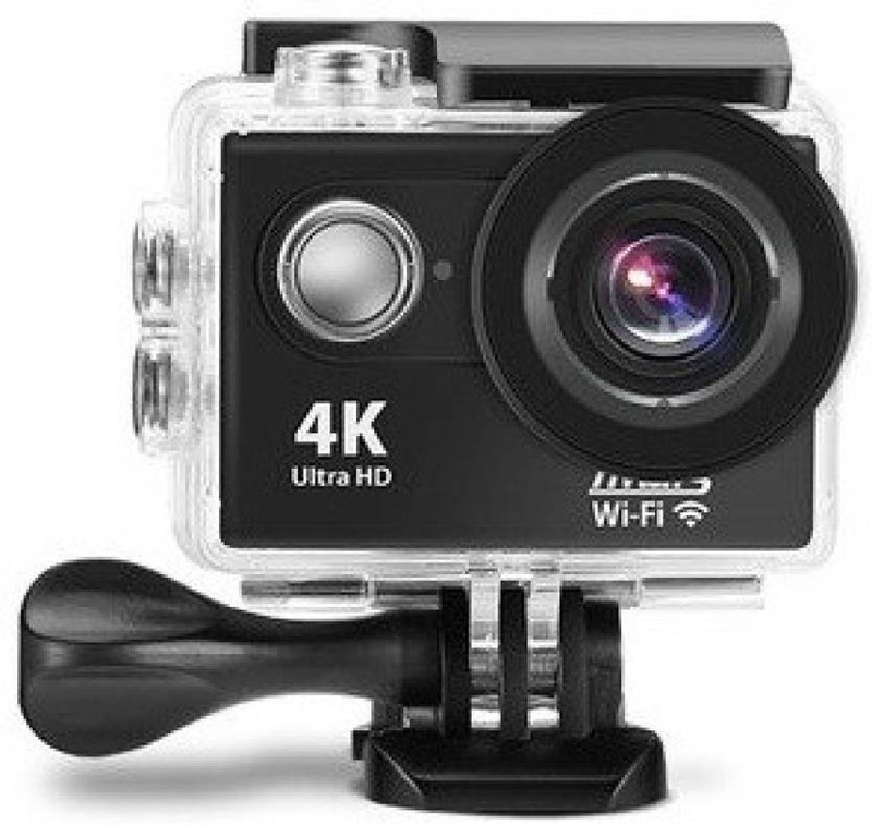smooni 4k Action Camera with Wifi 18 Sports Camera 18 Sports 18 Instant Camera(Black)