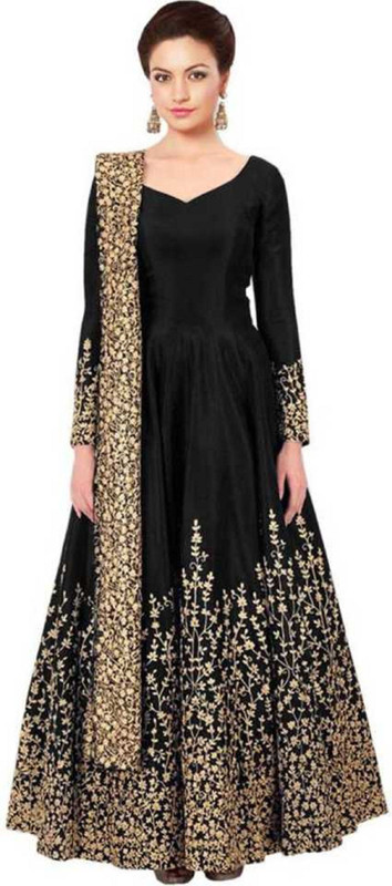 jecpina Anarkali Gown(Black)