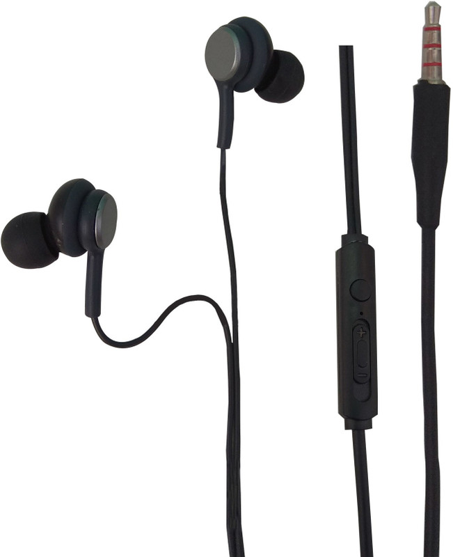 coverplay cpbhandfree003 Wired Headset with Mic(Black, In the Ear)