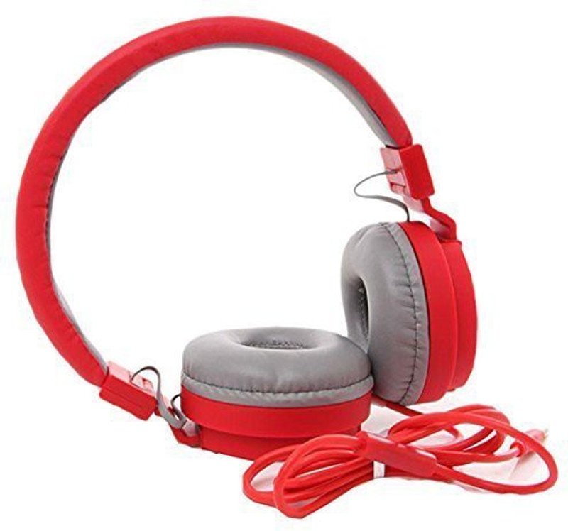 fabuyz FABUYZSH12R Bluetooth Headset with Mic(Red, Over the Ear)