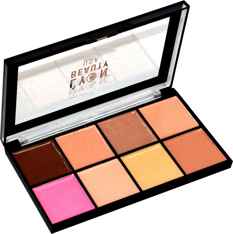 lyon beauty 8 Color Highlight and Contour Palette Shade 01 Highlighter(Multi)