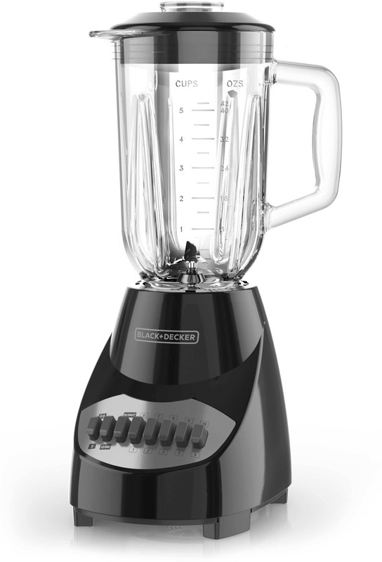 Black & Decker 54TPDQ7NMRUX Countertop Blender with 5-Cup Glass Jar Black BL2010BG 500 Juicer Mixer Grinder(Black, 1 Jar)