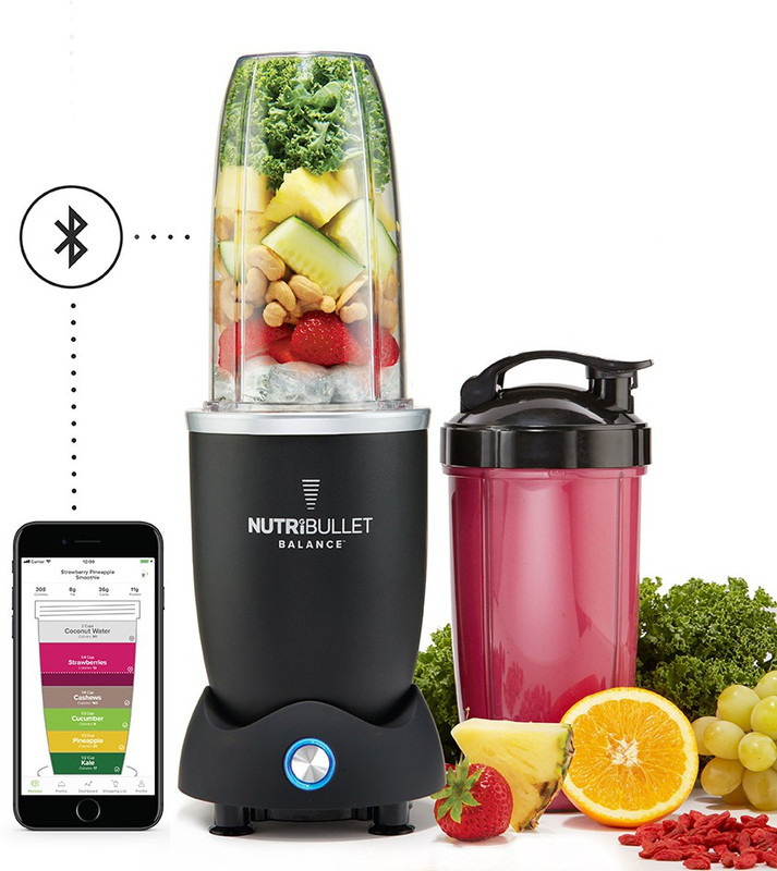NutriBullet 1VI6KHUHLU0P Balance Smart Blender 500 Juicer Mixer Grinder(Black, 1 Jar)