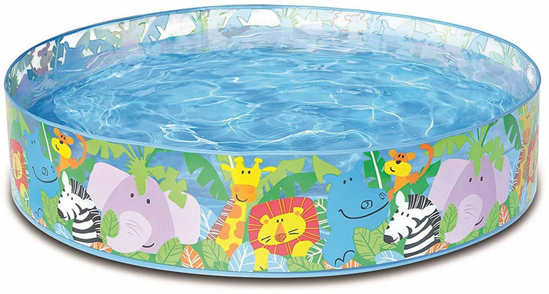 YATRI Kid's Plastic Water Bath Tub Swimming Pool (Multicolour, 4 Feet) Inflatable Swimming Pool(Multicolor)