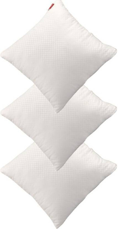 venton Microfibre Plain Chair Cushion Pack of 3(White)