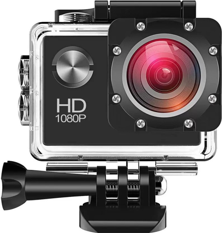 little monkey ACTION SHOT Ultra Wide-Angle Lens Sports Action-Camera Sports and Action Camera(Multicolor, 14 MP)