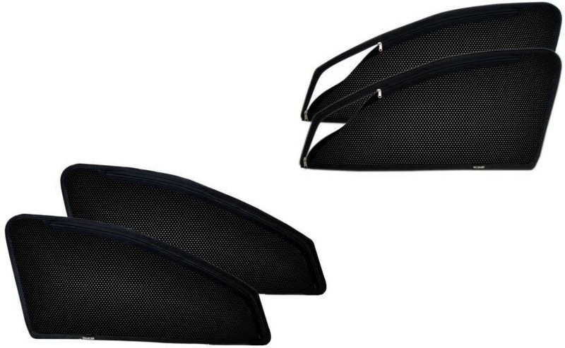 royal tech Side Window Sun Shade For Hyundai Santro Xing(Black)