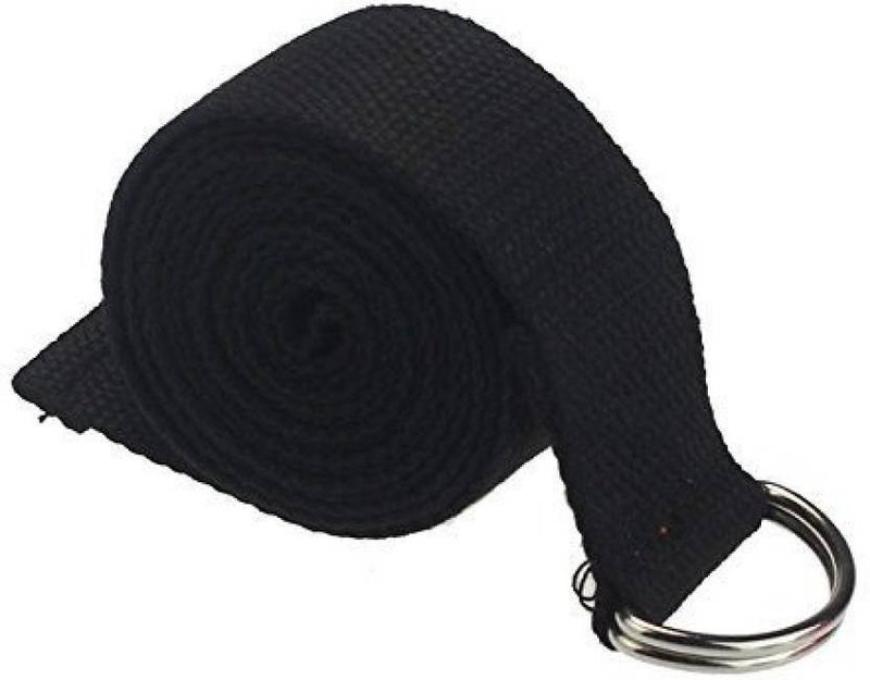 Fitguru 704751153724 Cotton Yoga Strap(Black)