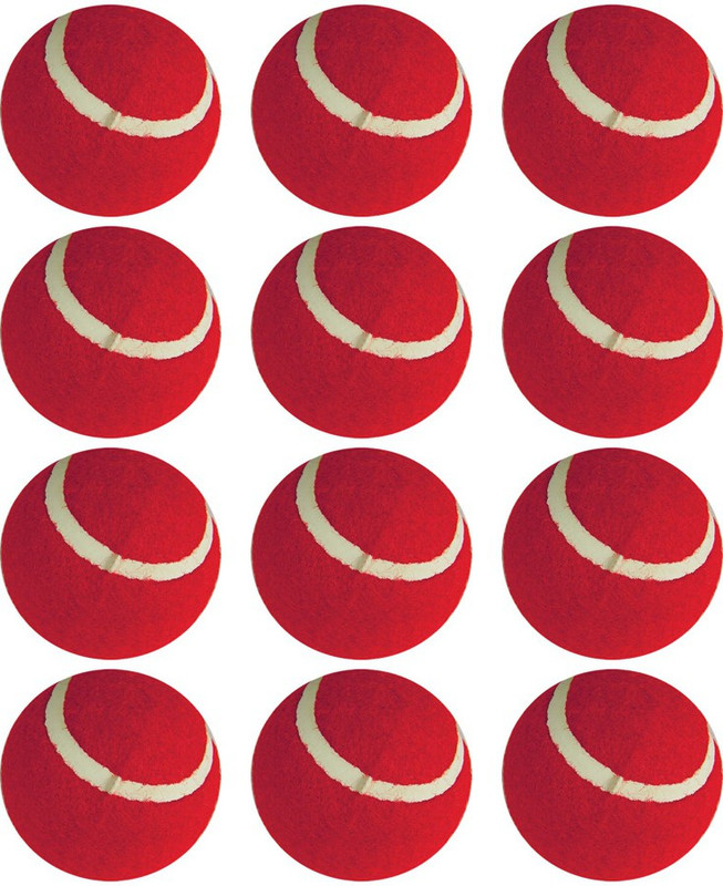 fervor spel pack of 12 classic red Tennis Ball(Pack of 1, Red)