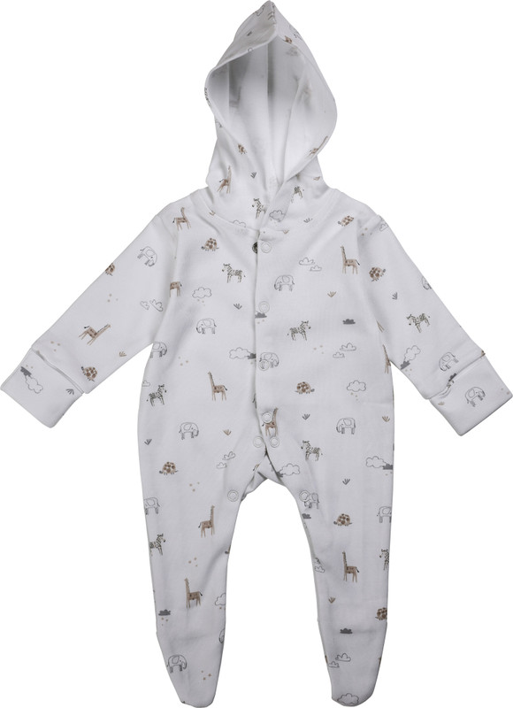 enfants Baby Boys & Baby Girls White with Printed Animal Bodysuit