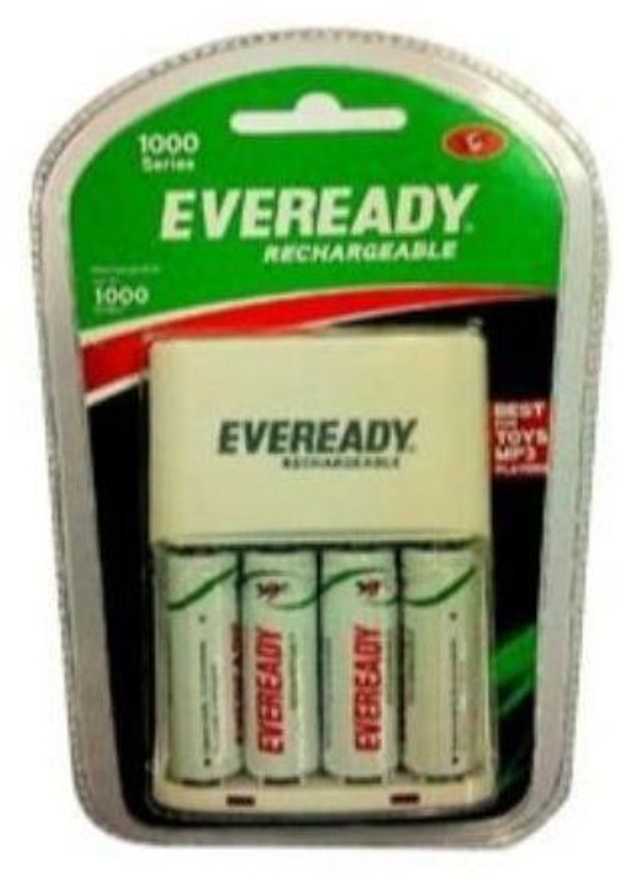 Eveready BP4C AA 1000 NIMH 700 MAH Camera Battery Charger(White)