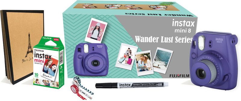 Fujifilm Instax Mini8 Wander Lust Series Instant Camera(Purple)